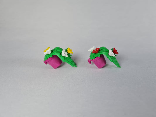 Playmobil Blumentöpfe zum Einhängen - Balkon-Zaun-Fenster - Ersatzteil - 0489