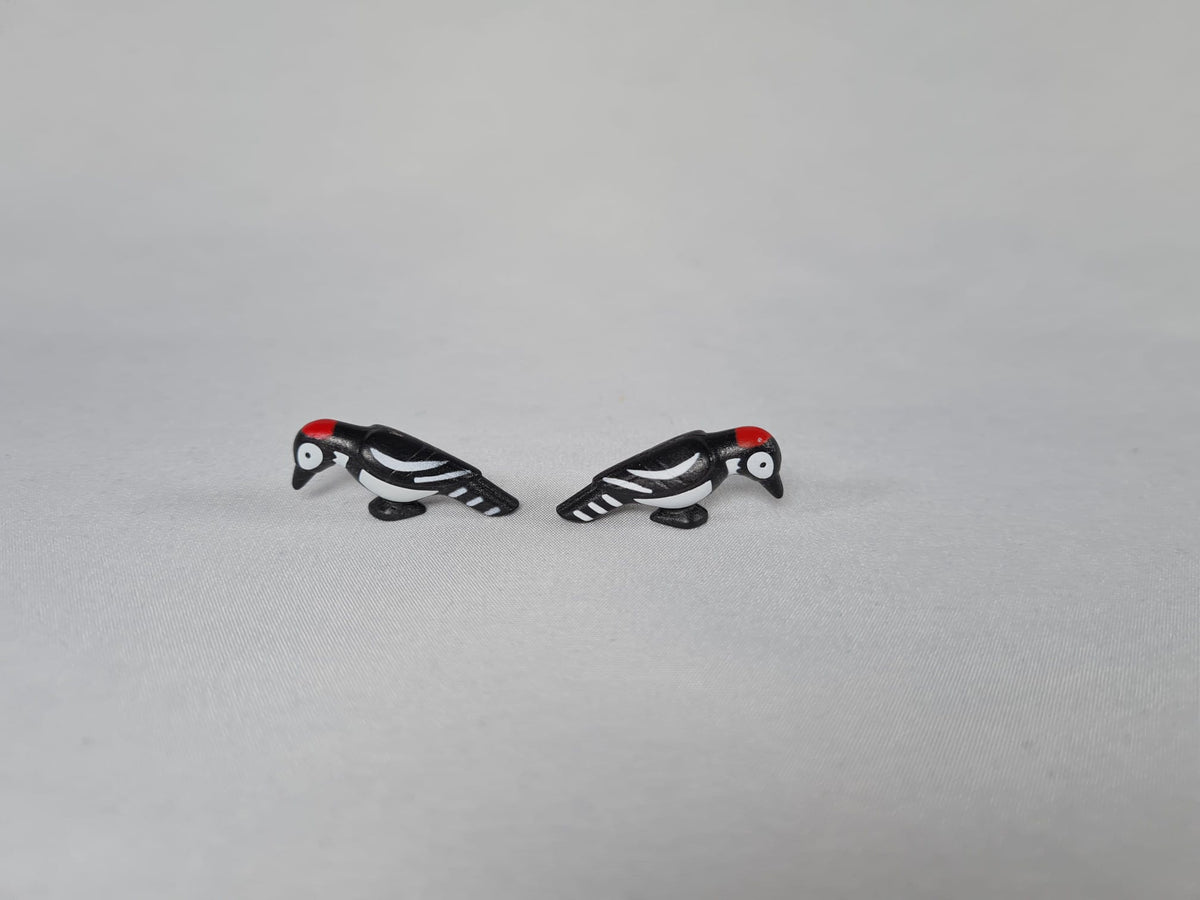 Playmobil 2x Buntspecht - Vogel schwarz-weiß - Safari - Tierpark - Tiere