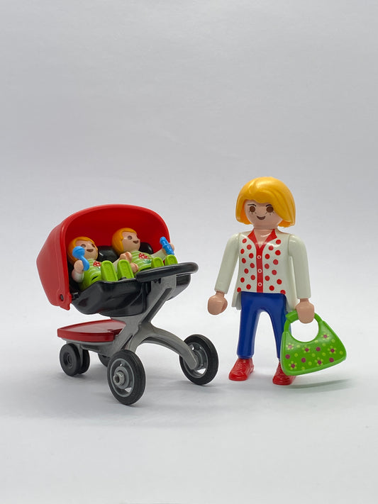 Playmobil Mutter mit Zwillingswagen - 5573 - A0231