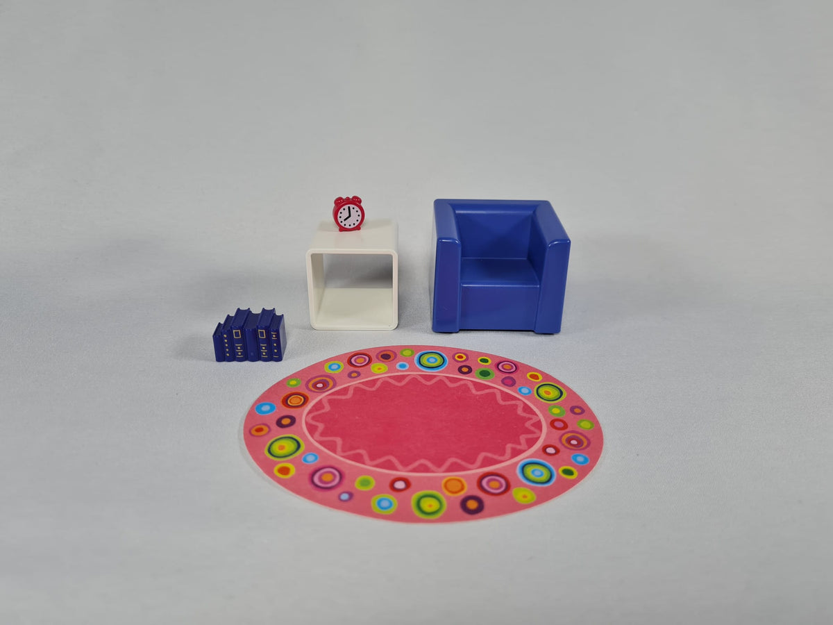 Playmobil Sessel mit Regal und Teppich