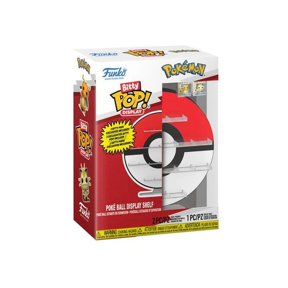 Funko Bitty POP! - Pokémon -  Poké Ball Display Shelf *inkl. 2 Bitty POP! Figuren*