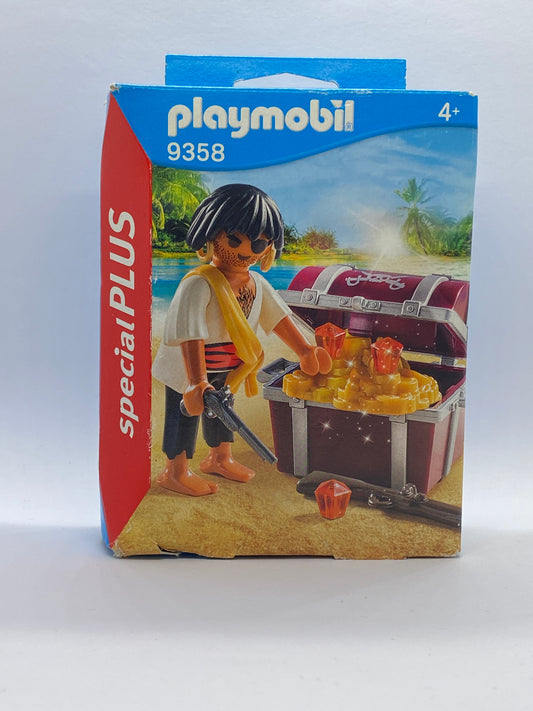 Playmobil Pirat mit Schatzkiste - Special Plus - 9358 - Neu