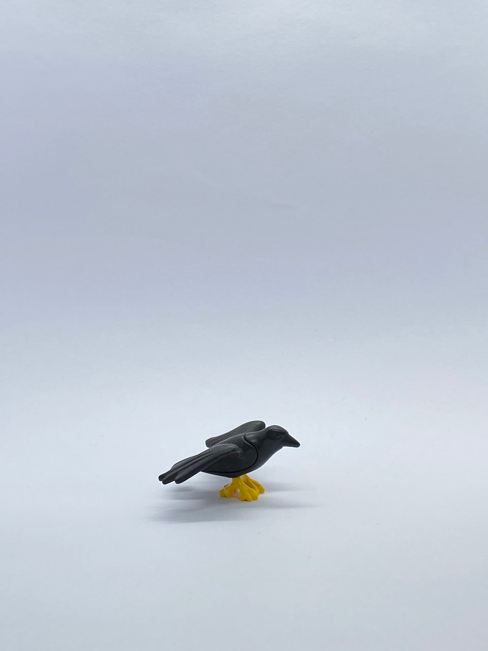 Playmobil Rabe mit offenen Flügel - gelbe Füsse - Vogel - A0163