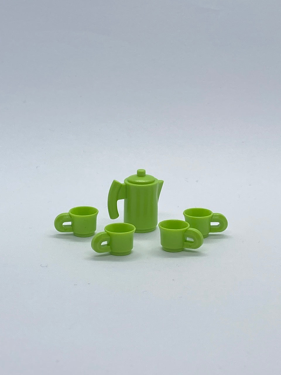 Playmobil Kaffeekanne mit 4x Tassen grün - Küche - Zubehör - A0352