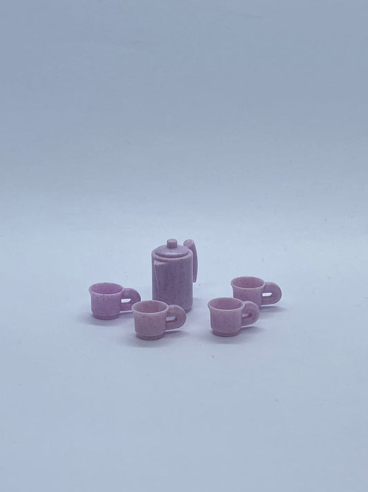 Playmobil Kaffeekanne mit 4x Tassen - lila - A0897