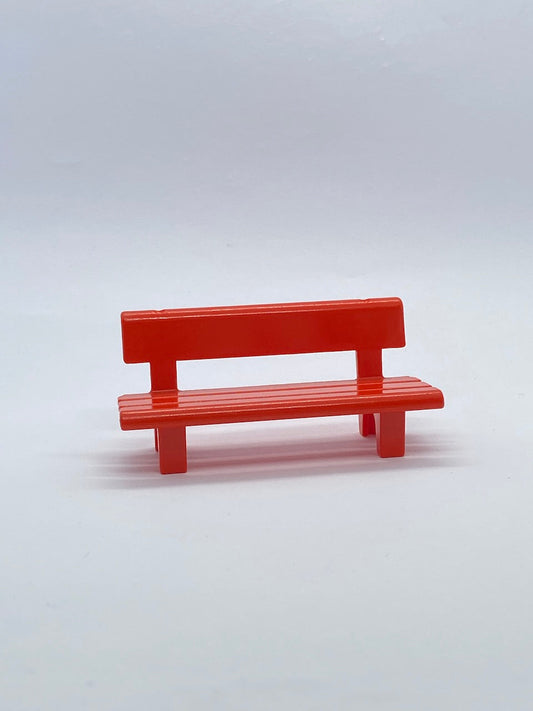 Playmobil Sitzbank - Parkbank - rot - A1339