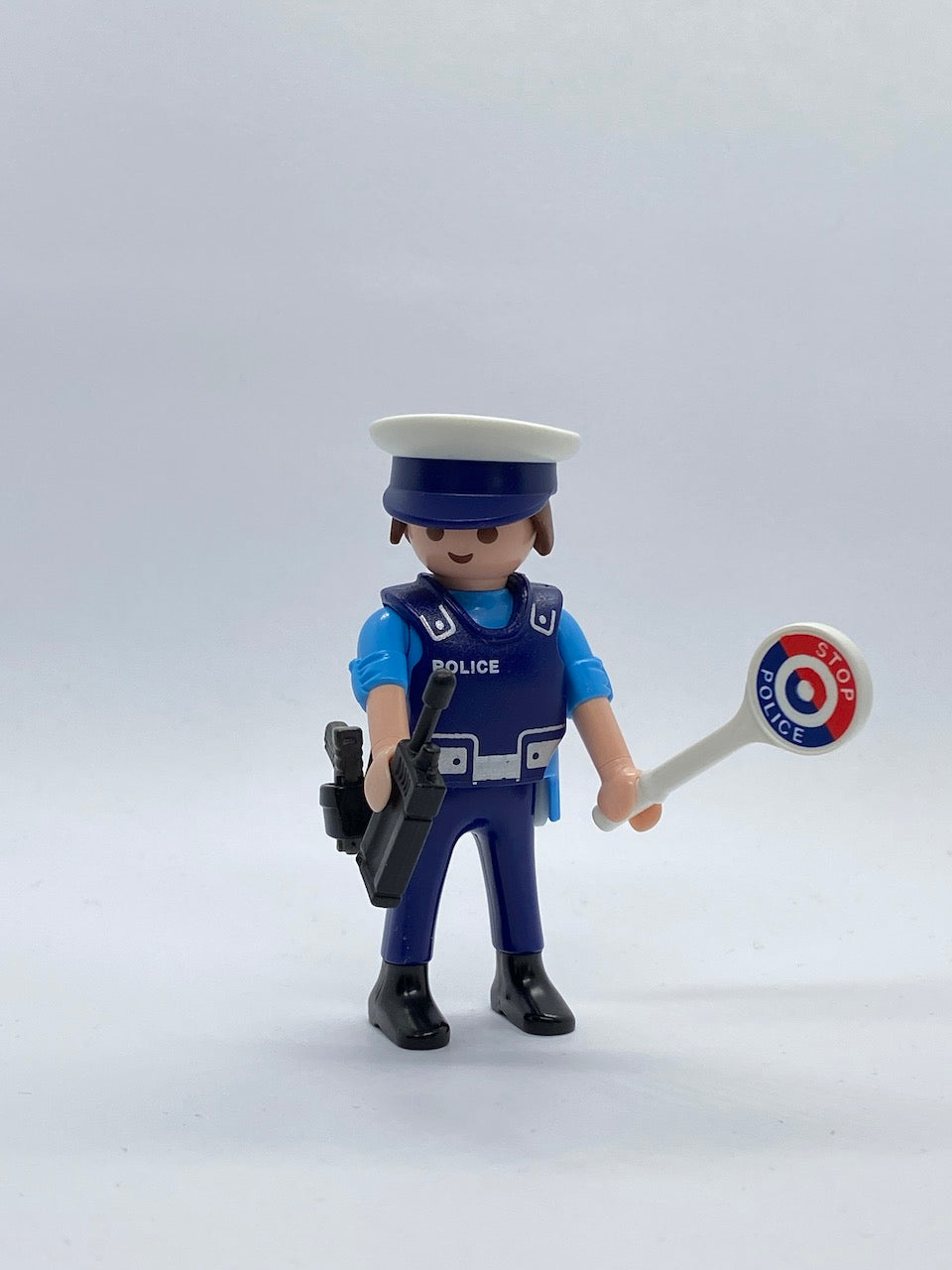 Playmobil Polizist mit Funkgerät und Kelle - Figur - A1979