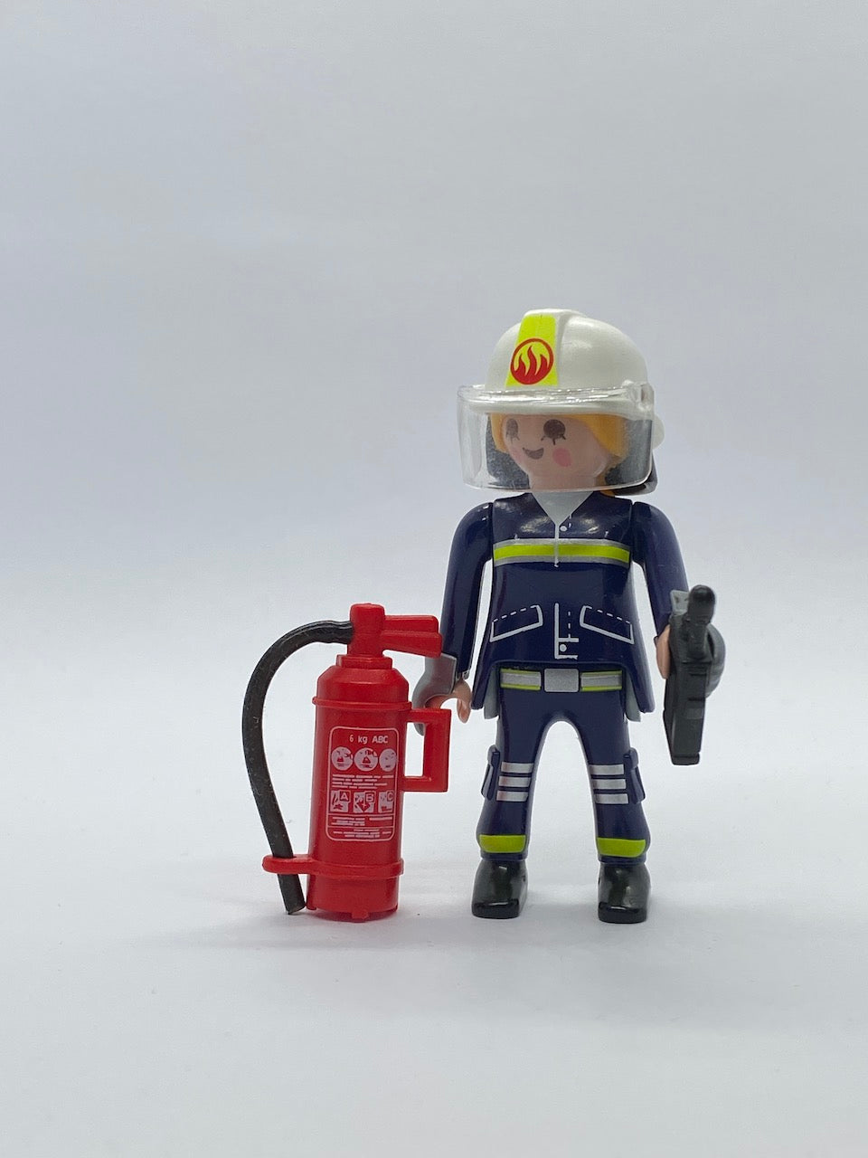 Playmobil Feuerwehrfrau mit Feuerlöschen und Funkgerät - Figur - A2172