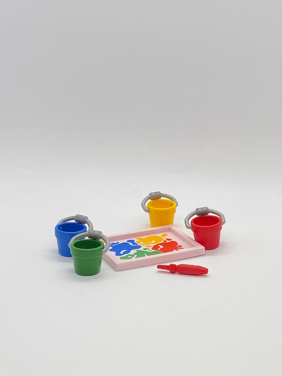 Playmobil 4x Farbeimer mit Pinsel - A2792