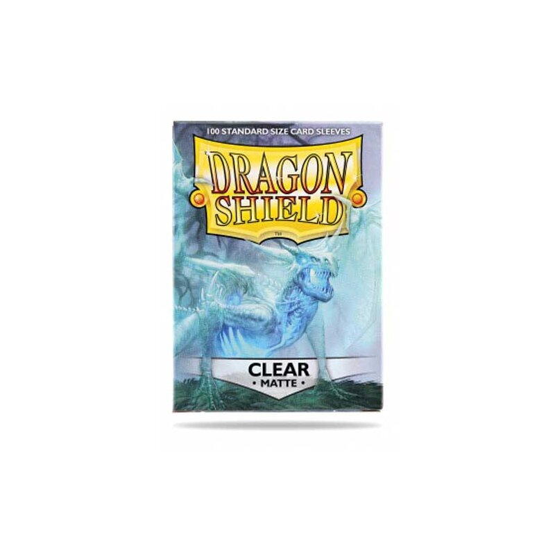 Dragon Shield - Clear - Matte Sleeves - Standard Size (100)