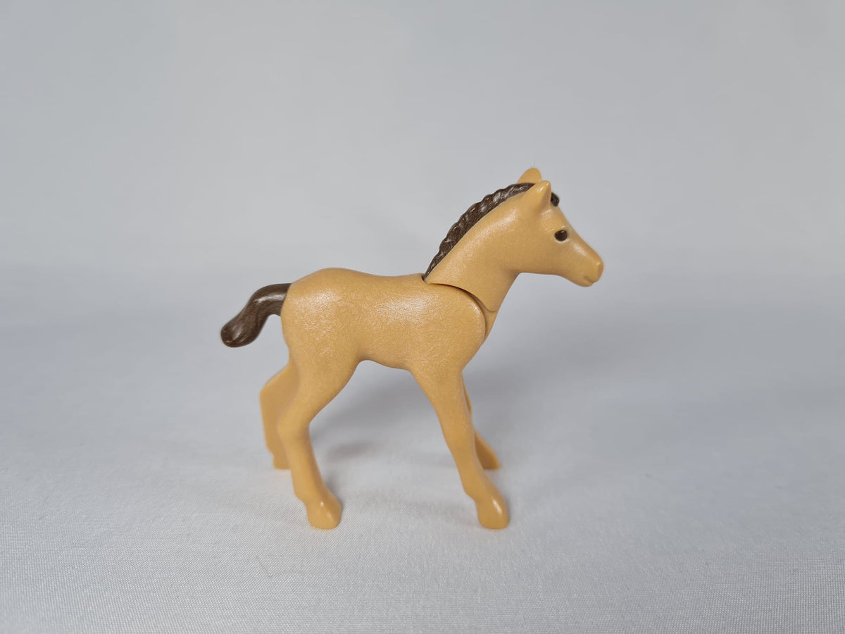 Playmobil Fohlen hellbraun mit dunkelbrauner Mähne - 0495