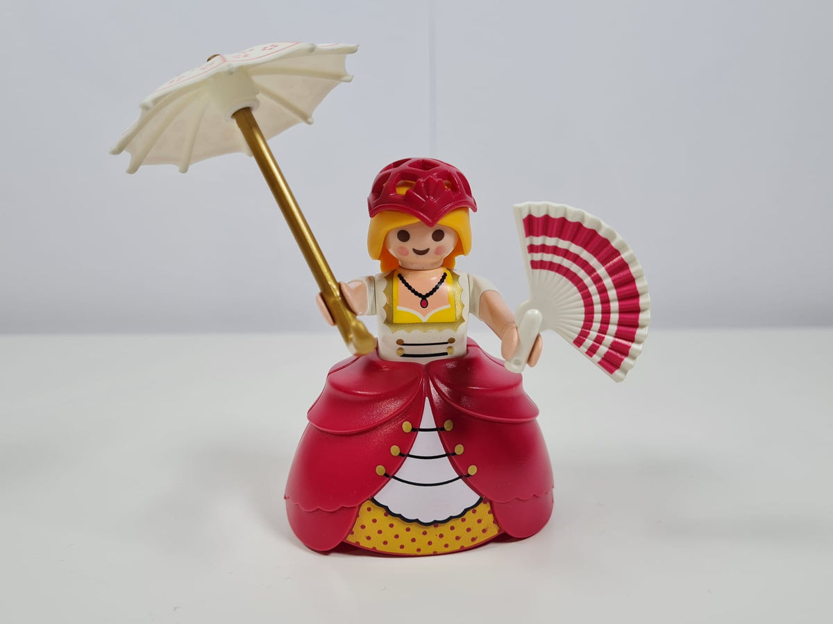 Playmobil Prinzessin mit anziehbarem Rock, Sonnenschirm, Fächer