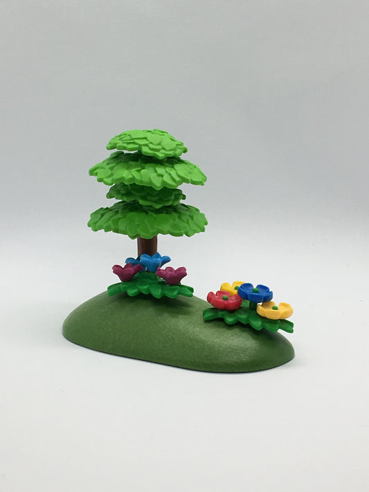 Playmobil kleine Grünfläche mit Bäumchen und Blumen - C0439