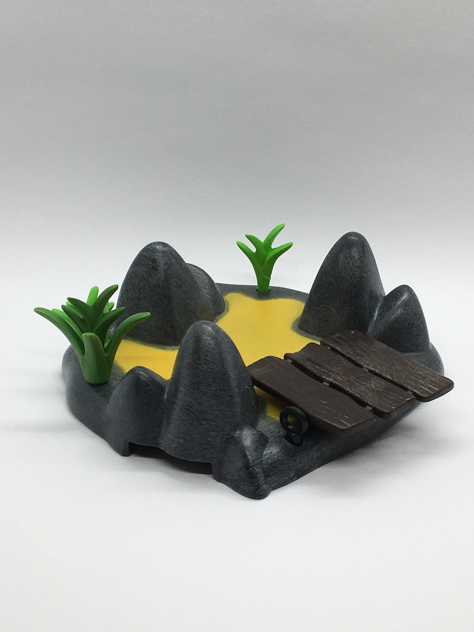 Playmobil - kleine Insel mit Felsen und Steg - C2796
