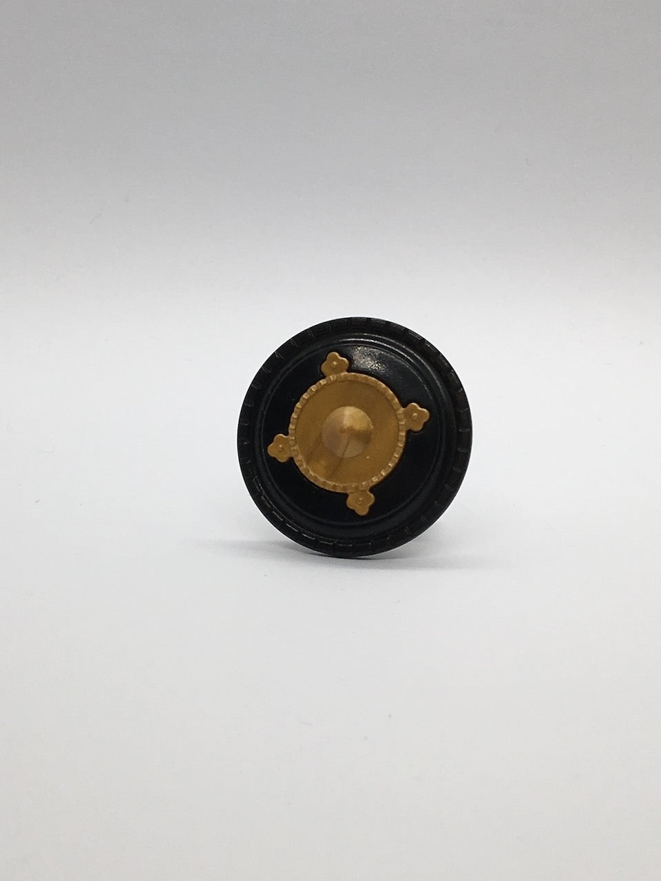 Playmobil Schild - rund - schwarz,gold - C2923