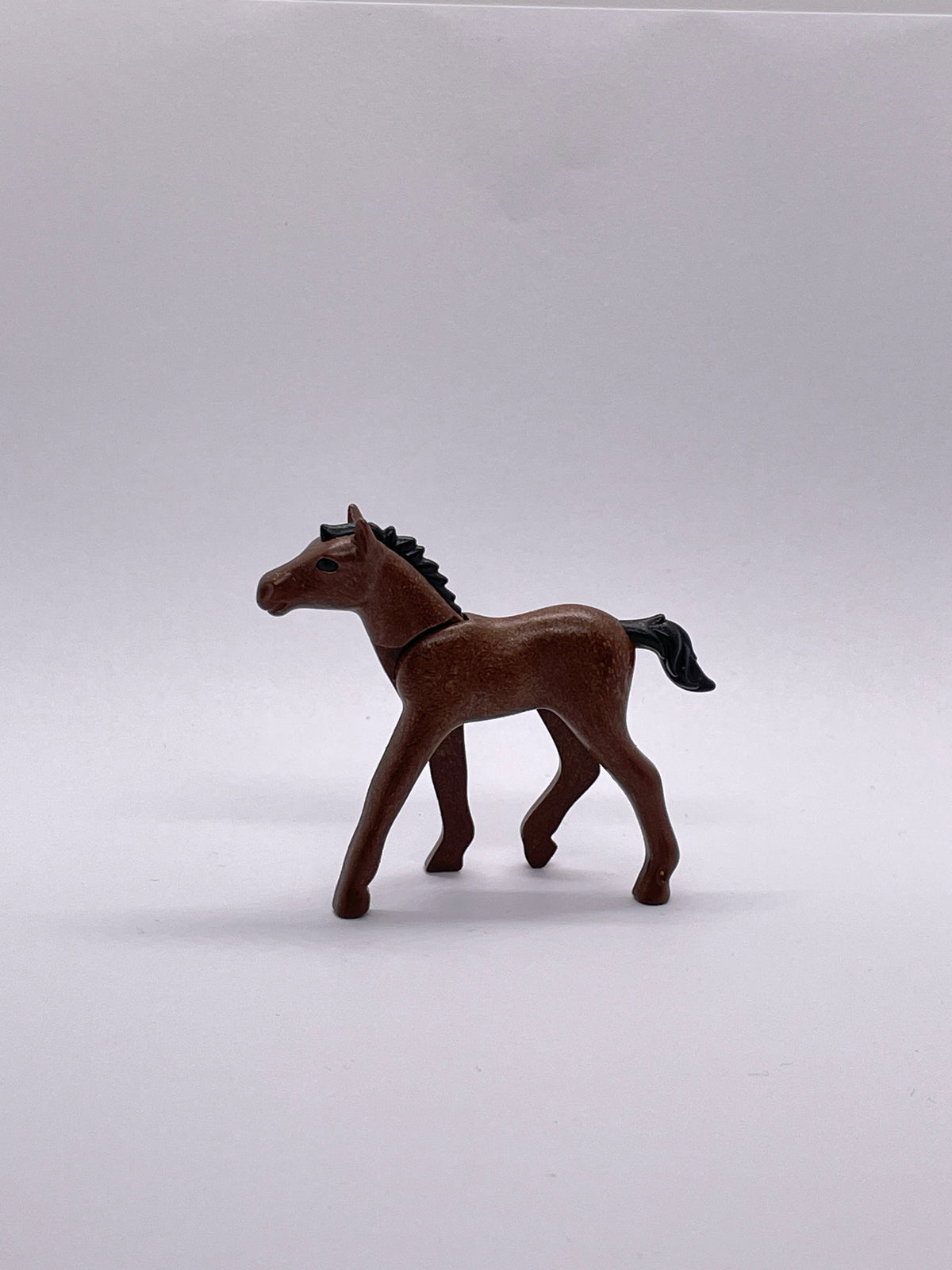 Playmobil Fohlen - dunkelbraun mit schwarzer Mähne - B0240