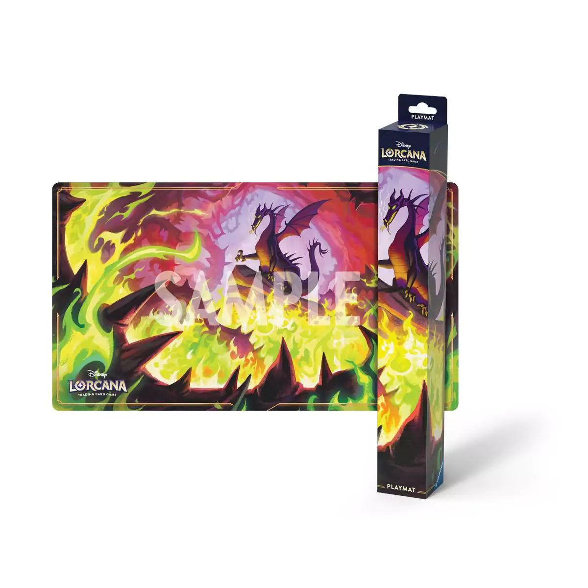 Disney Lorcana TCG - Winterzauber - Spielmatte / Playmat - Drachenfeuer