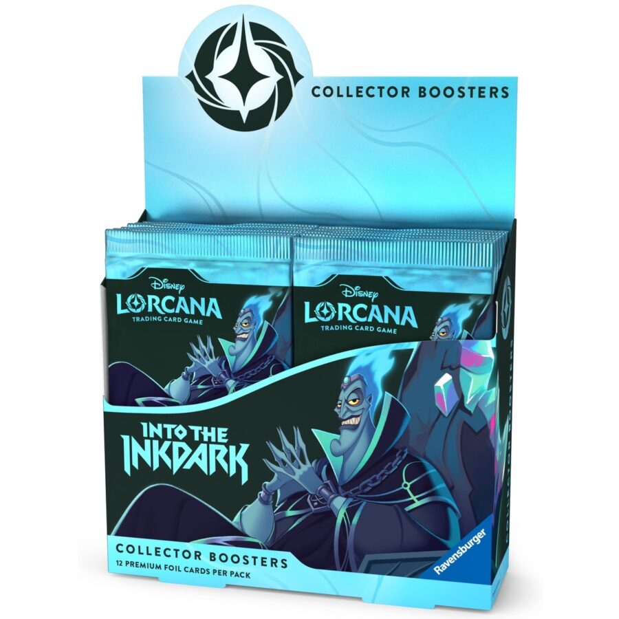 Disney Lorcana TCG - In die Dunkeltinte - Sammlerbooster Display (12 Booster) - DE