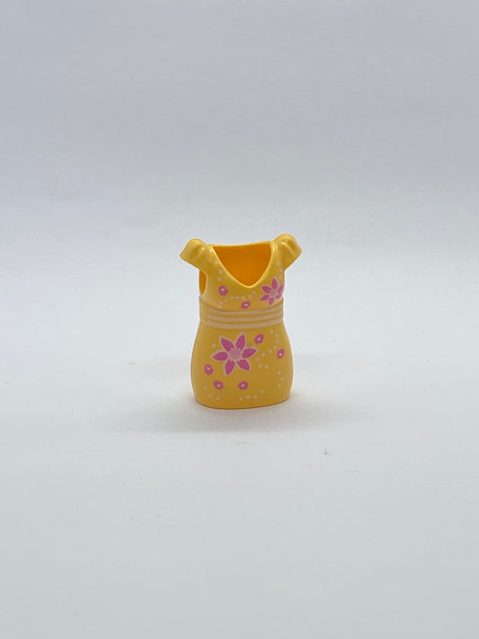 Playmobil Kleid - gelb mit Blümchen - A3365