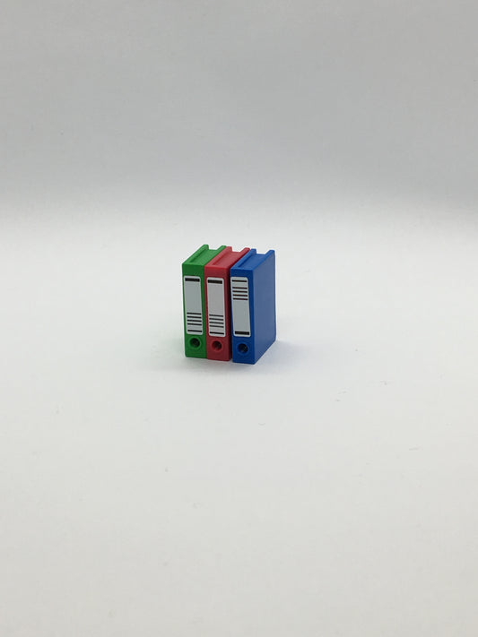 Playmobil 3x Ordner - Schule - Büro - C0547