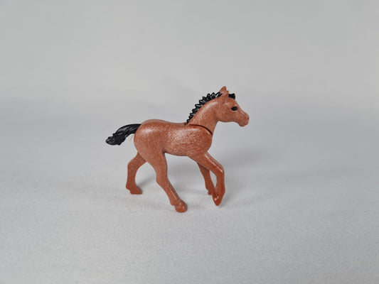 Playmobil Pony Fohlen braun mit schwarzer Mähne - 0496