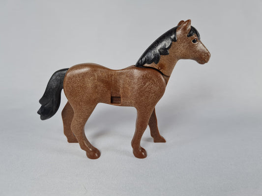 Playmobil Pferd braun mit schwarzer Mähne-Ersatzteil-Bauernhof-Reiterhof