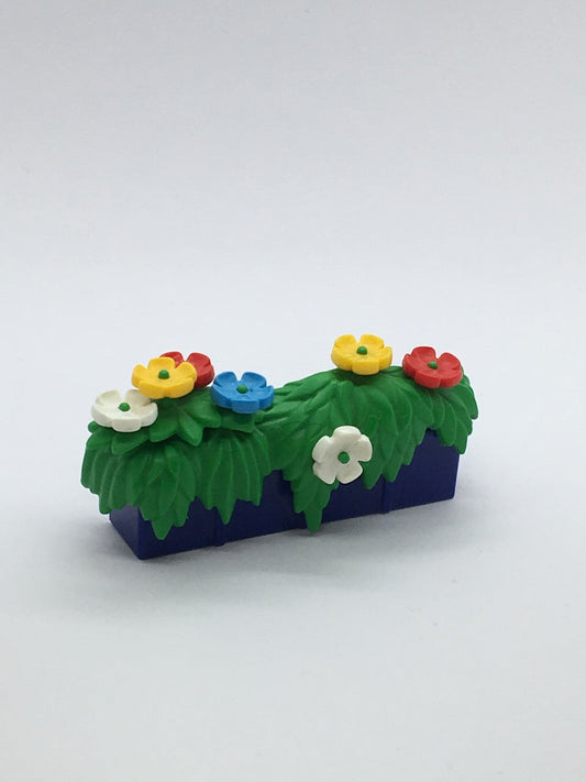 Playmobil Blumen in blauem Blumenkasten zum Hängen - Zubehör - Ersatzteil - 0055