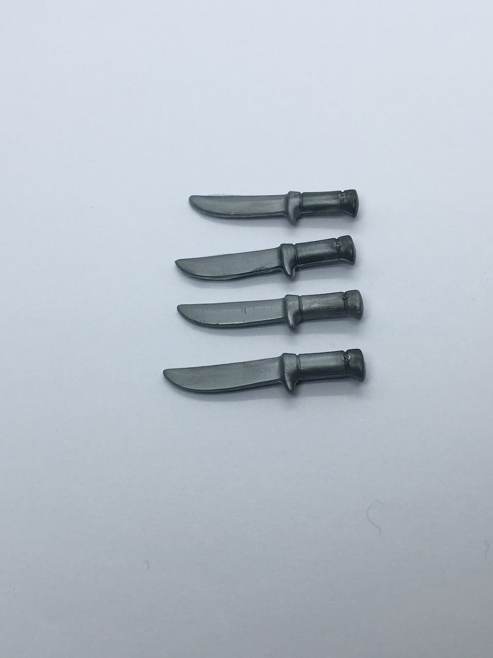 Playmobil 4x Messer silber - 0371