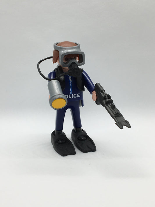 Playmobil Polizeitaucher mit Lampe und Harpune - Figur - C1787