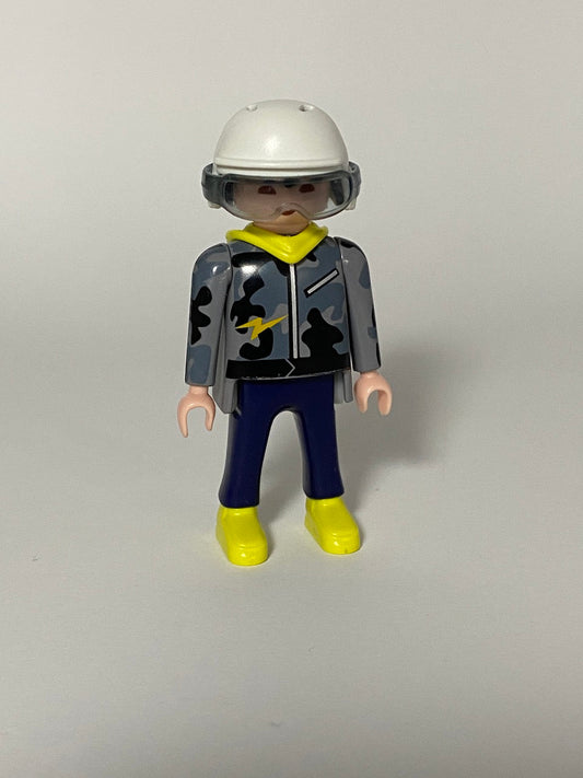 Playmobil Mann mit Helm und Brille - Skifahrer - Figur - 8859