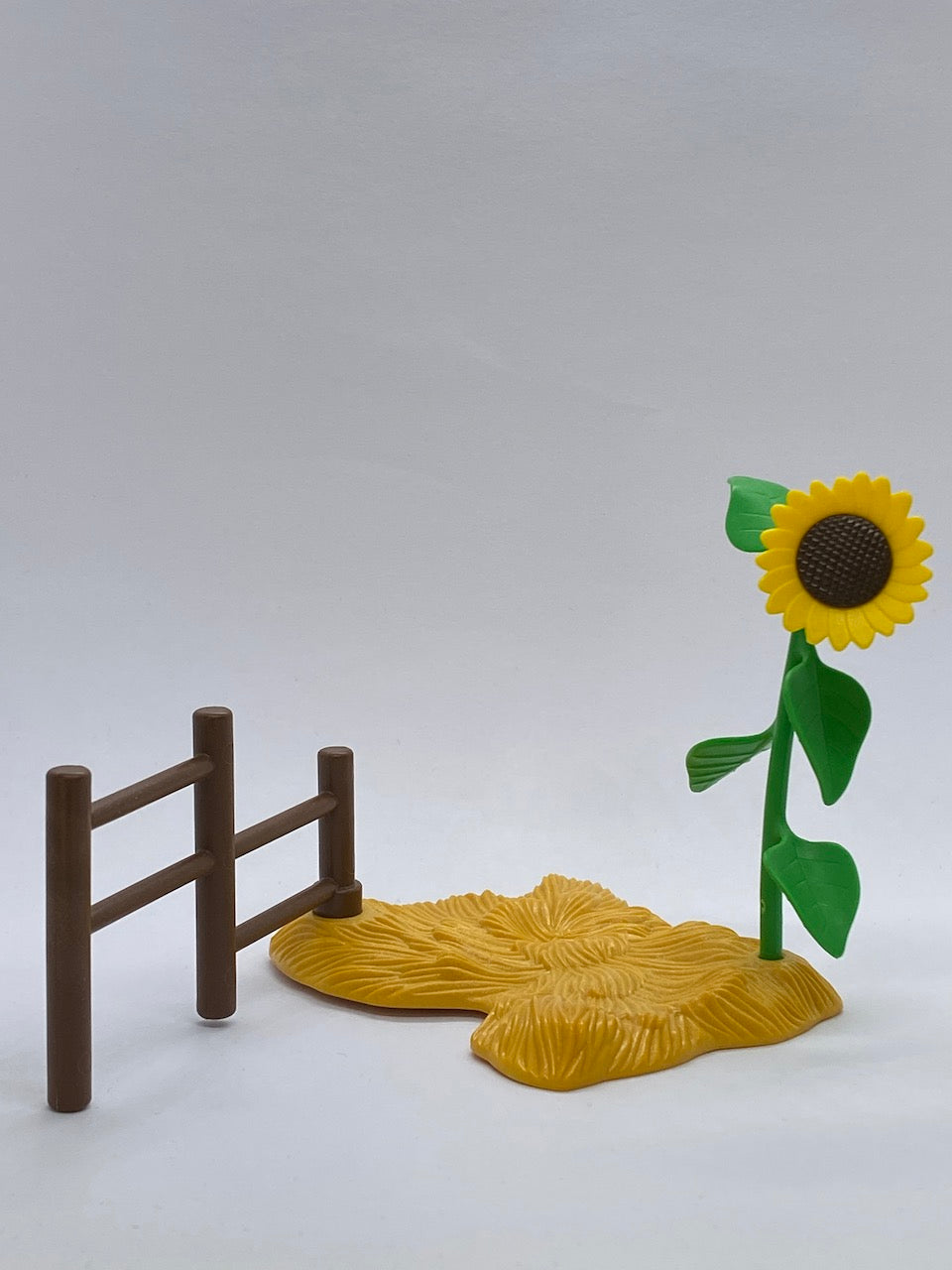 Playmobil Strohhaufen mit Hühnerstange und Sonnenblume - Bauernhof - Zubehör - 9659
