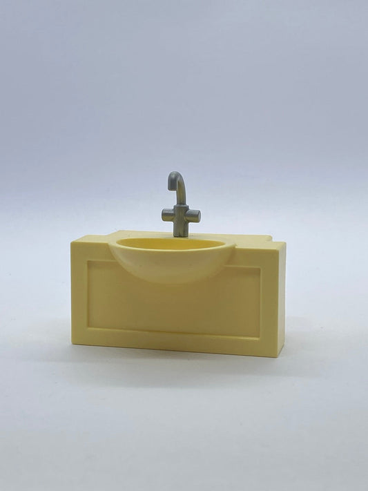 Playmobil Waschbecken Einsatz für Regalwand gelb – 9836