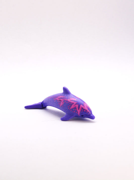 Playmobil kleiner Delphin - lila mit Muster - Tier - P0252
