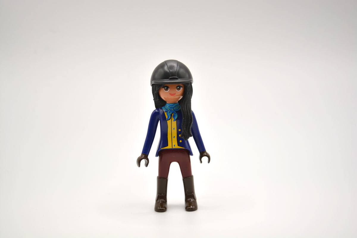 Playmobil -Frau  Reiterin mit Helm -Figur- P0790