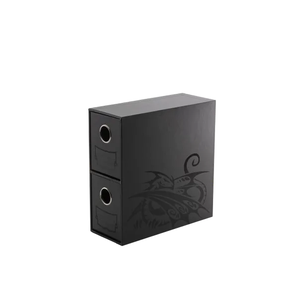 Dragon Shield -Fortress -2 Cards Drawers -Vertical -Black