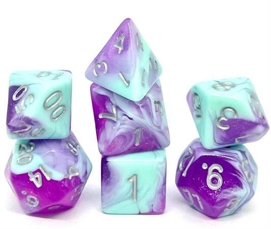 Dice4friends - Würfelset: Blueberry Cheesecake (7)