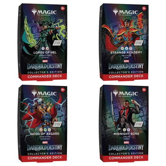 Magic The Gathering - Marvel: Darkhold Destiny - Commander Deck Collector's Edition Set (alle 4 Decks) - Englisch