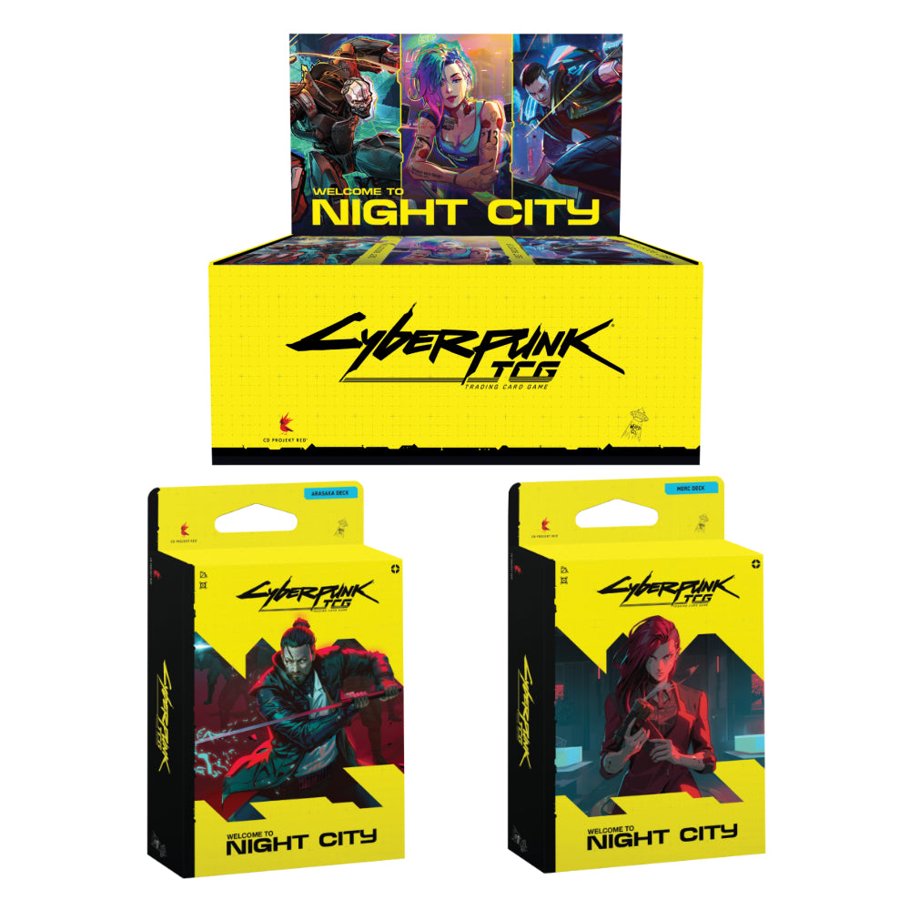 Cyberpunk TCG - Welcome To Night City - Display + Starter Bundle (EN) - jetzt vorbestellen!