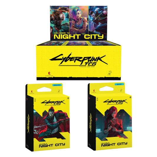 Cyberpunk TCG - Welcome To Night City - Display + Starter Bundle (EN) - jetzt vorbestellen!