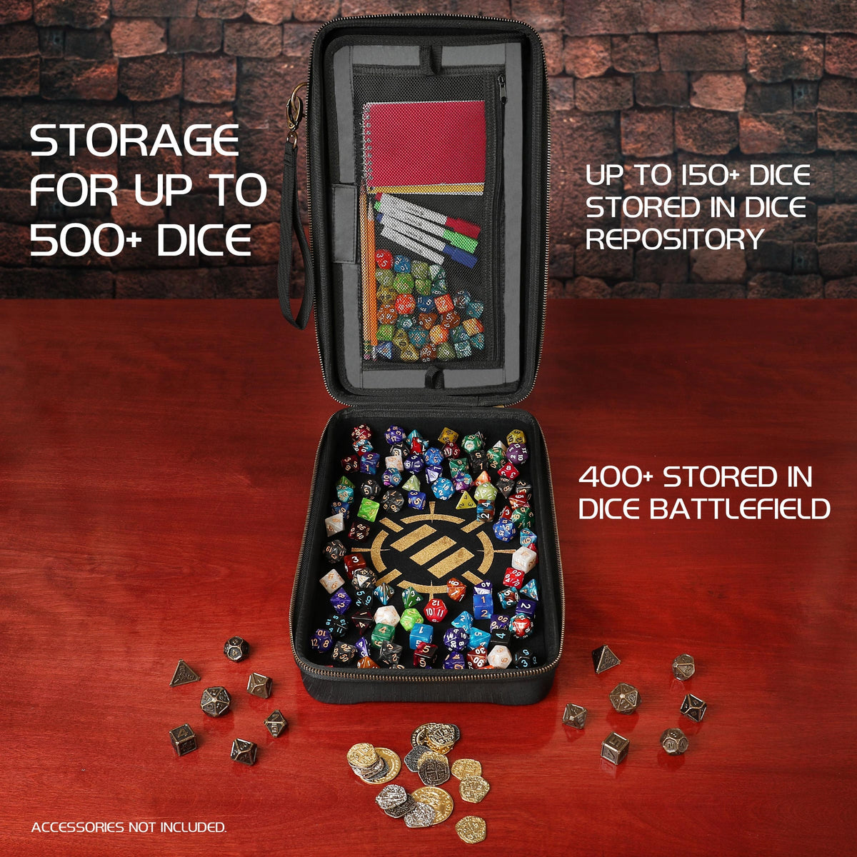 Enhance Gaming - Tabletop Series Community Dice Case - Schwarz