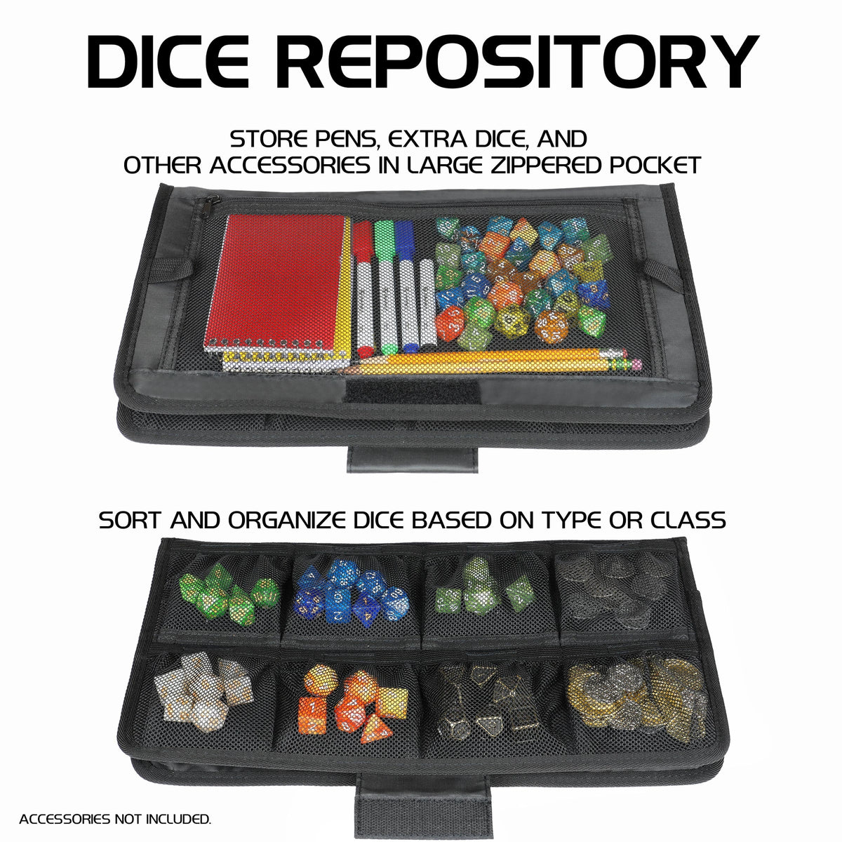Enhance Gaming - Tabletop Series Community Dice Case - Schwarz