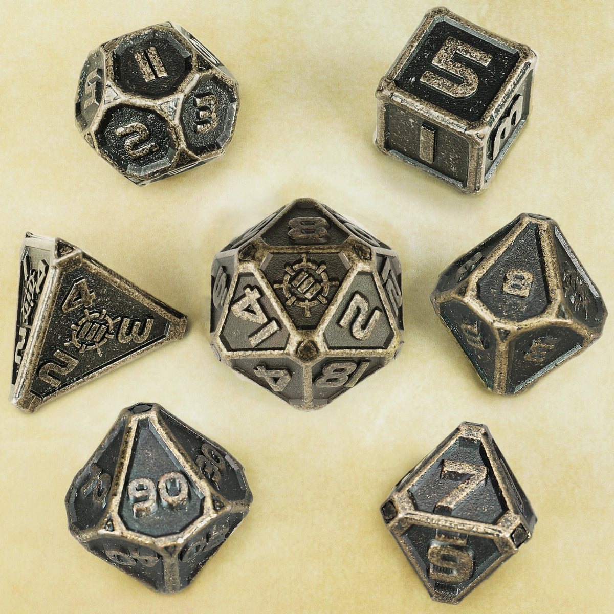 Enhance Gaming -  RPG Metal Dice Set (7-teilig)