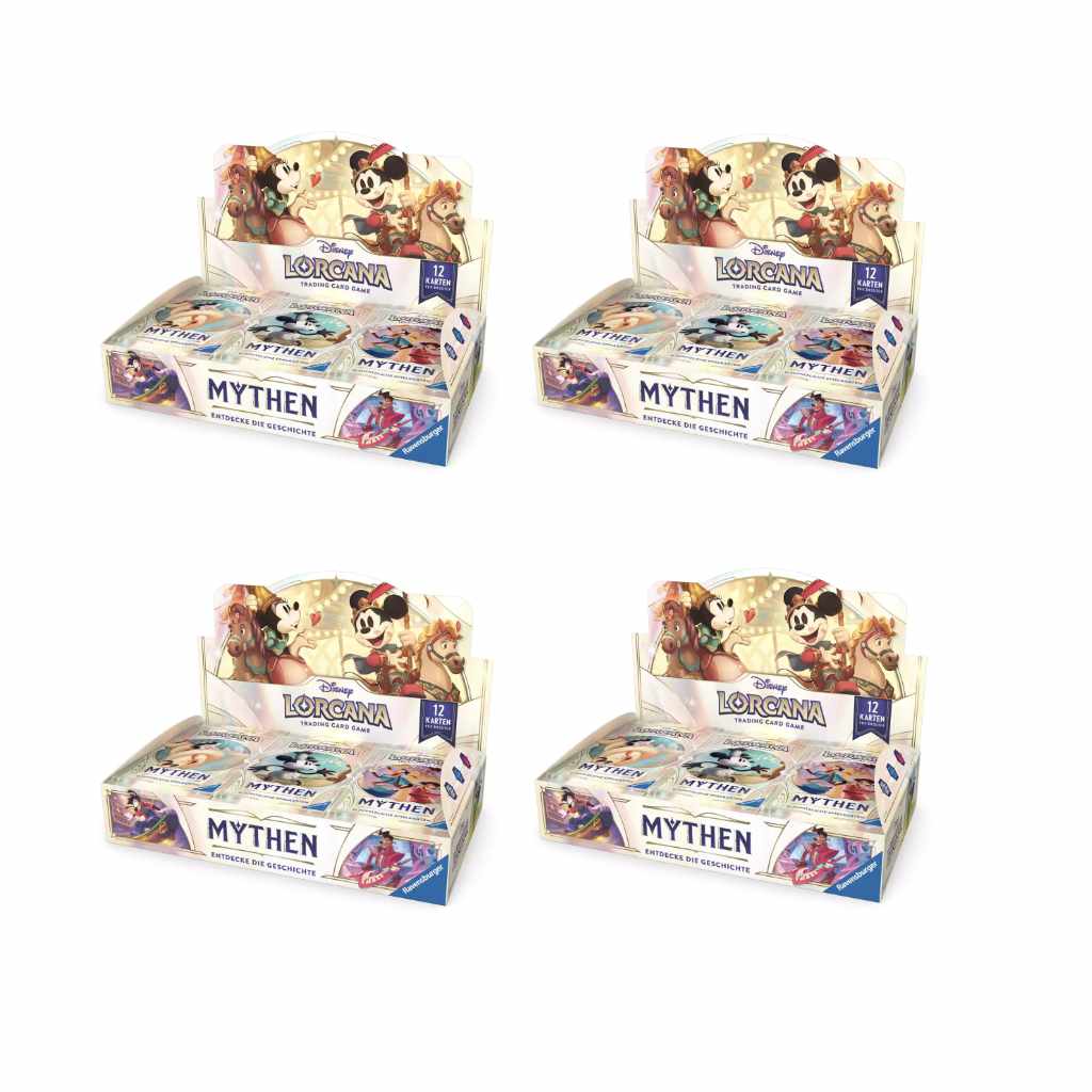 Disney Lorcana TCG - Mythen - Booster Display Sealed Case (4 Displays) - DE - 2. Welle