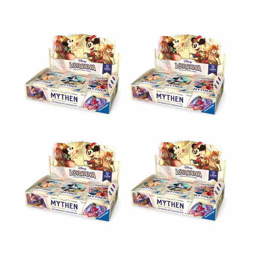 Disney Lorcana TCG - Mythen - Booster Display Sealed Case (4 Displays) - DE - 2. Welle