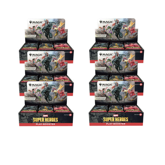 Magic: the Gathering - Marvel Super Heroes - Play-Booster-Display - Sealed Case - deutsch