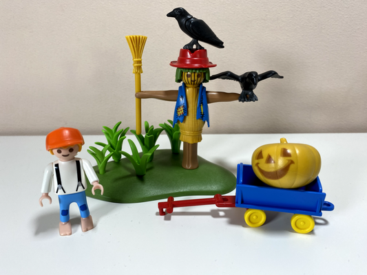 Playmobil Vogelscheuche - Junge mit dem Bollerwagen (3823) - 0505